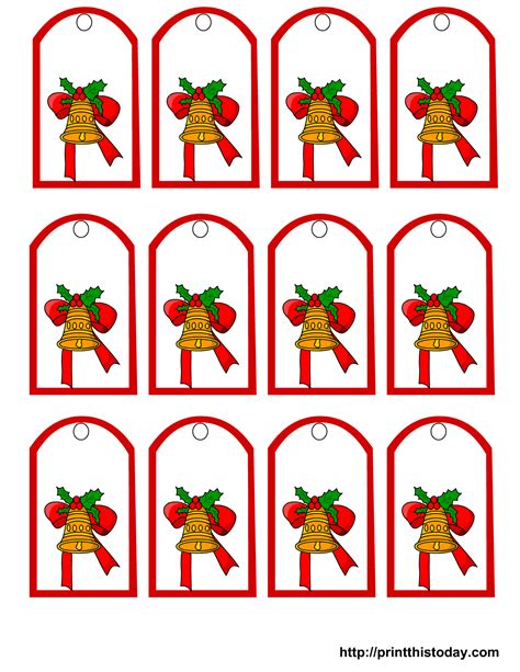 Printable Large Christmas Gift Tags