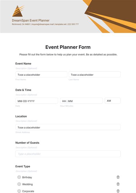 Free Event Templates to Edit Online