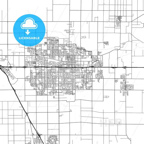 Map Of Downtown Visalia Ca