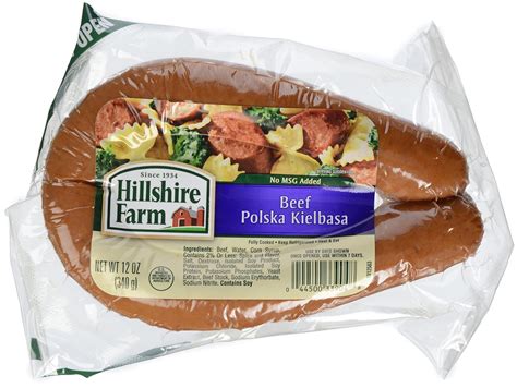 hillshire farms turkey kielbasa nutritional information