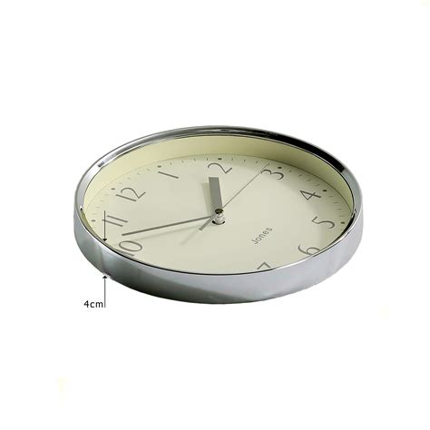 Jones Clocks® Dime Small Round Wall Clock - Kitchen Clock - Living Room ...