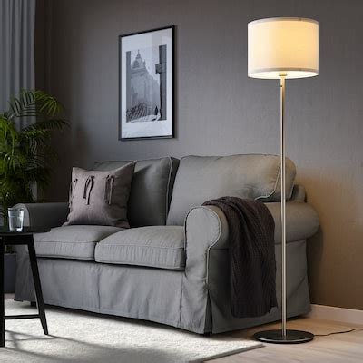 SKAFTET Floor lamp base, nickel-plated - IKEA