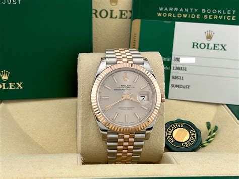 Rolex Datejust 41 126331 Sundust Dial Jubilee 18k Rose Gold... for Rs ...