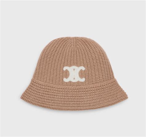 Celine bucket hat in seamless cashmere