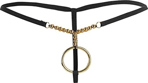 Buy NIMRA FASHION Mens Low Rise Metal O-Rings T Back G-String Bikini ...