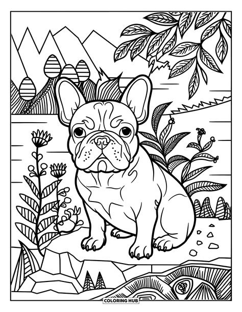Frenchie Coloring Pages