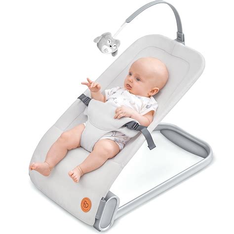 BabyBond Newborn Bouncer Seat, Sturdy Base, Portable, Vibes (Beige ...
