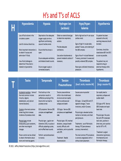 Hs and Ts of ACLS | PDF