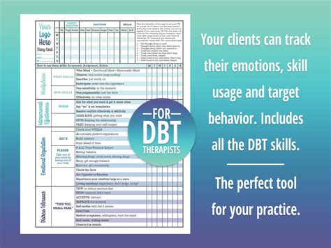 Printable Dbt Diary Card - Printable Learning Sheets