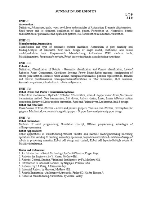 Automation and Robotics What We Do in This Course 的图像结果