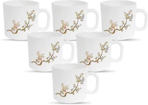 La Opala Diva, Pearl Collection Opal Glass Crockery | Coffee Mug ...