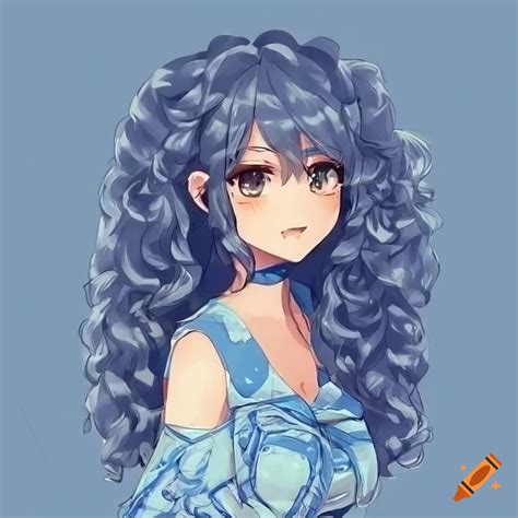 Blue Haired Anime Girl