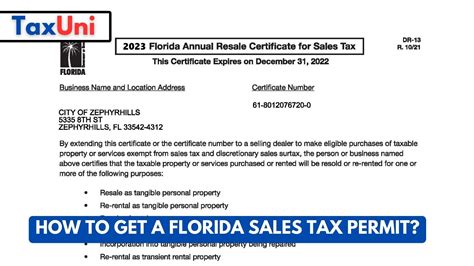 How to Get a Florida Sales Tax Permit?