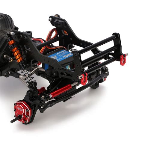 INJORA LCG Carbon Fiber Chassis Kit Frame Girder 1/10 RC Crawler Axial SCX10 & II 90046 Upgrade ...