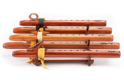 Six Flute Pyramid Stand - Cognac - High Spirits Flutes