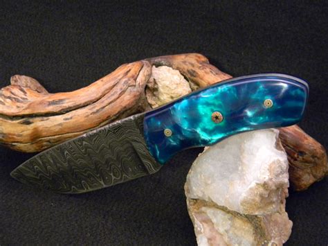 Custom Knife with Unique Handle Material