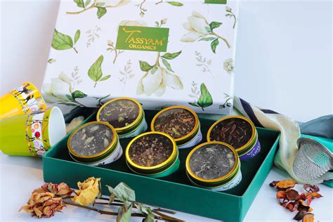 Indian Chai Gift Set of 6 Unique Chai Blends – Tassyam Organics
