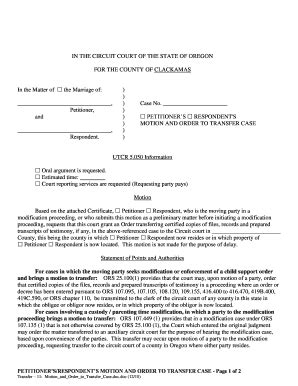 Motion To Transfer Case Form - Fill and Sign Printable Template Online