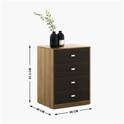 Buy Vincent Chest of 4 Drawers - Brown from Home Centre at just INR 14995.0