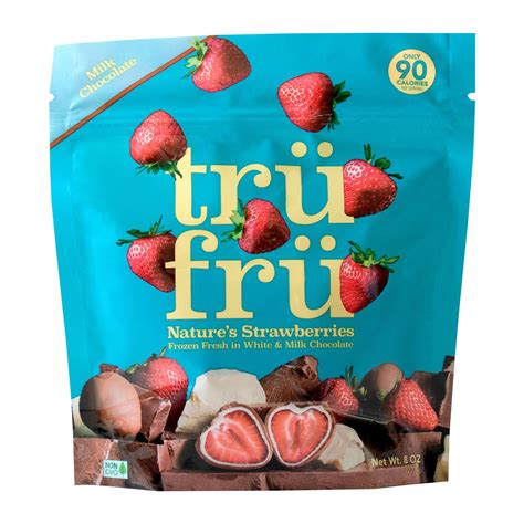 Tru Fru Natures Strawberries Frozen Fresh in White & Milk Chocolate ...