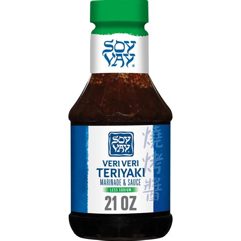 Soy Vay Low Sodium Veri Veri Teriyaki Marinade and Sauce, 21 fl oz ...