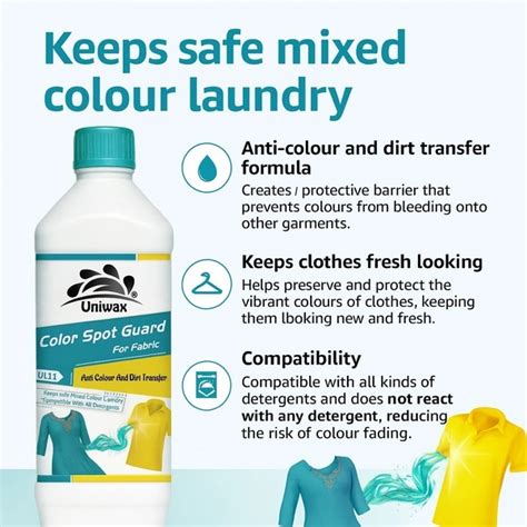 uniwax color spot guard anti-Dye Transfer Mixed Color Protector Color Safe