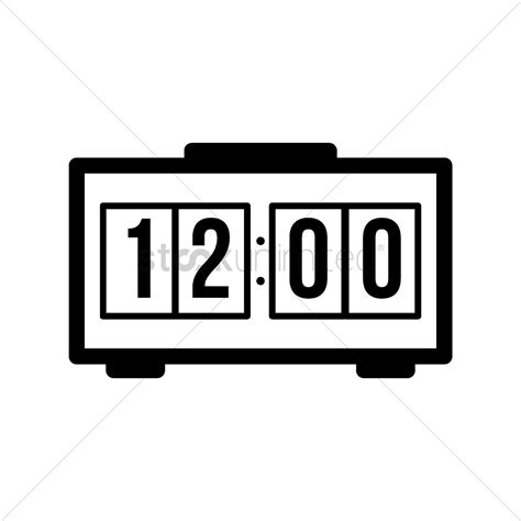 Digital Clock Vector 的图像结果