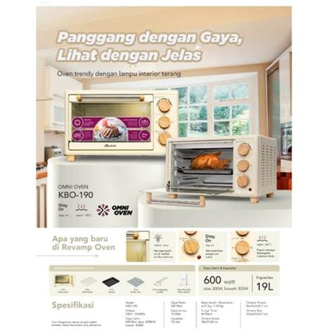 Jual Kirin Omni Oven Listrik 19 Liter KBO-190 Low Watt - Kota Tangerang ...