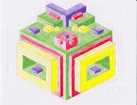 Isometric Drawing Using Dot Paper 的图像结果