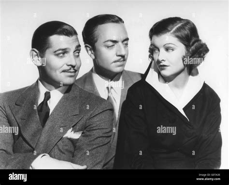 Clark Gable, William Powell and Mirna Loy / Manhattan Melodrama / 1934 ...