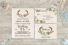 printable wedding invitation suite deer antler pink floral boho wedding invitation printable antlers wedding printable wedding invitation suite deer antler pink floral boho wedding invitation printable antlers wedding
