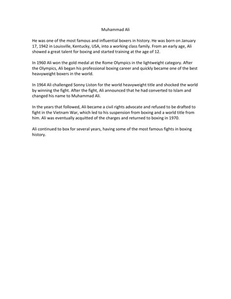 Image result for Bio Muhammad Ali