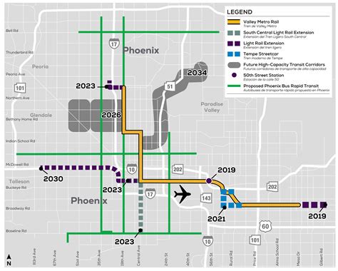Downtown Phoenix Light Rail Map