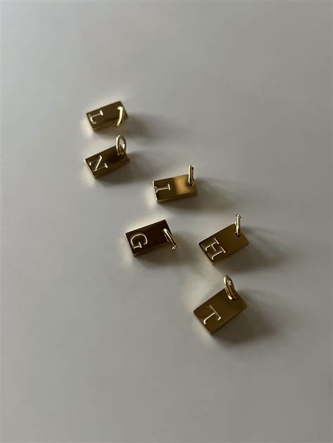 Bar Initial Necklace (with stone pendant) | lastnight