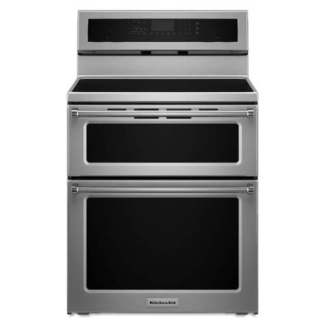 KitchenAid 30-in 4 Elements Self-Cleaning Convection Oven Freestanding ...