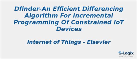 Efficient differencing algorithm - Contiki Cooja Project | S-Logix | S ...