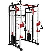 GYM24 EQUIPMENTS Functional Trainer with Smith Machine All in One Home ...