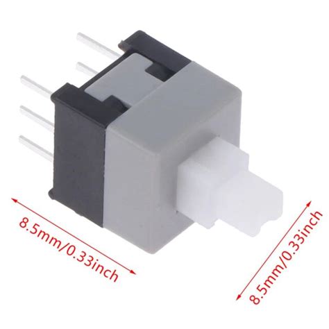 Self Locking Switch, 6 Pin Double Row 8.5X8.5