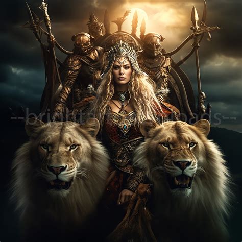 Norse Goddess Freya Norse Mythology Painting Goddess Love Freya Norse ...