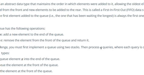 Image result for Queue Using Two Stacks Hacker Rank Java