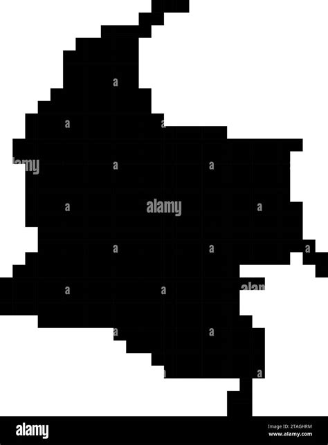 Map pixels colombia hi-res stock photography and images - Alamy