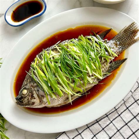 Chinese Steamed Fish Cantonese Steamed Whole Sea Bream