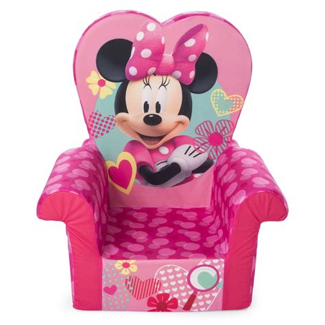 Marshmallow Furniture, Children's Foam High Back Chair, Disney's Minnie ...