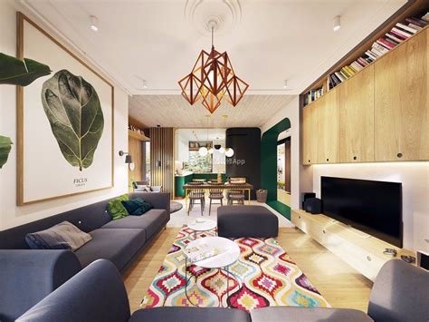 乐山水晶城现代风格212平米设计方案 2020复式敞亮现代客厅装修设计图_装信通网