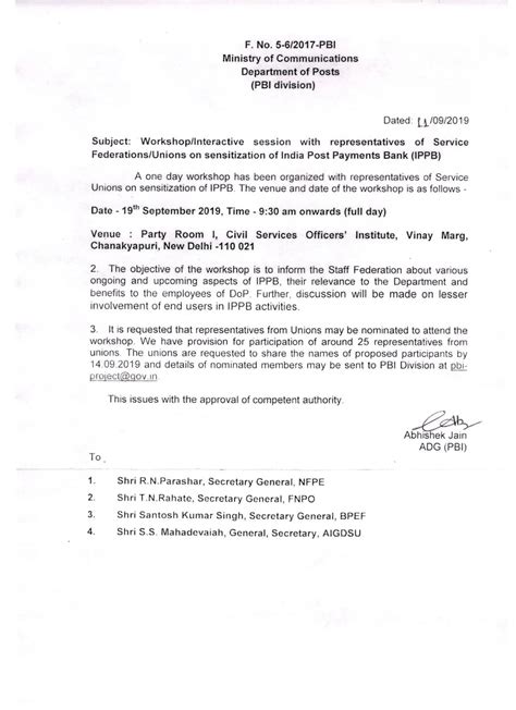 Workshop/Interactive Session with representatives of service ...