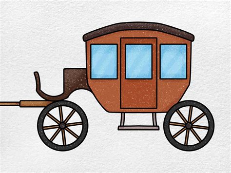 Easy Horse Drawn Carriage Drawing - HelloArtsy