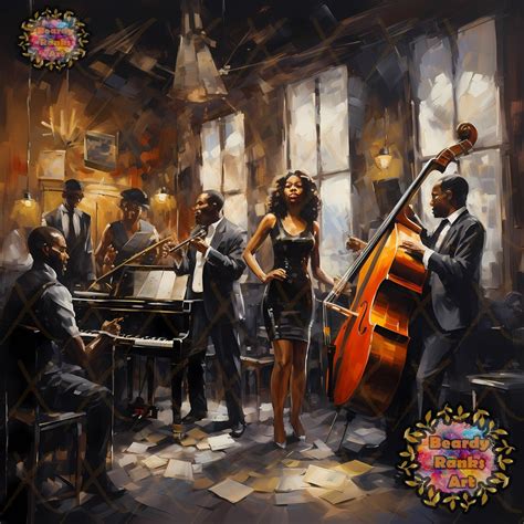 Black Jazz Music Canvas Print, African Jazz Music Wall Art, African ...