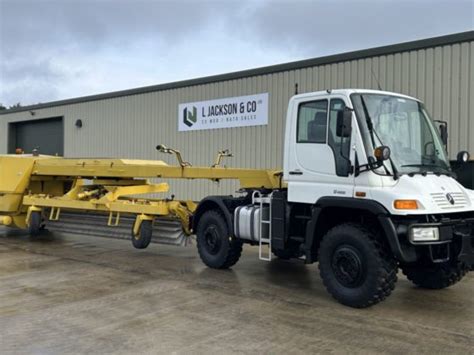 2003 Mercedes Unimog U400 with Danline 2000 Runway Sweepers in Bawtry ...