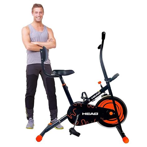 HEAD SB-200 Upright Spin Bike with Back Support | Max User Weight 100kg ...