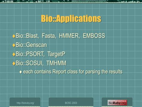 Image result for BioRuby Applications